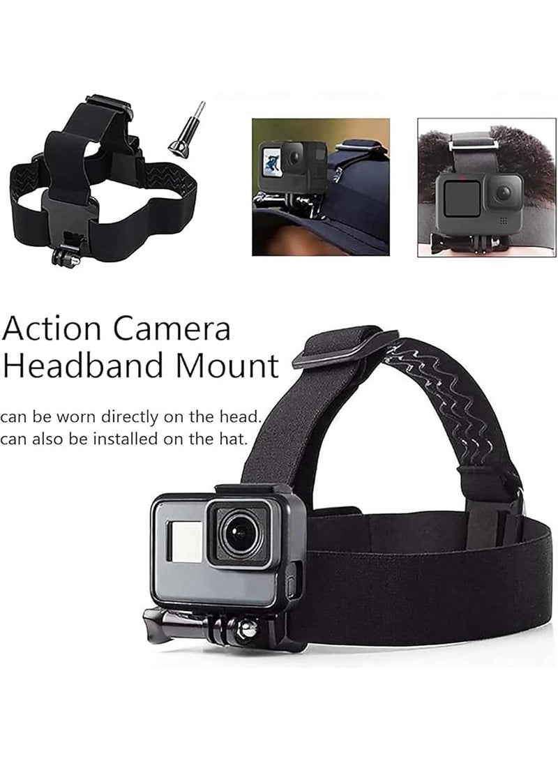 Bukela حزام تثبيت الرأس وحزام تثبيت الصدر سترة تشيستي لكاميرا الحركة متوافق مع GoPro Hero 13,12,11,10,9,8,Max,Go Pro Hero 7,6,5,4, Session,3+,3,Hero (2018),Fusion,DJI Osmo - Image 4